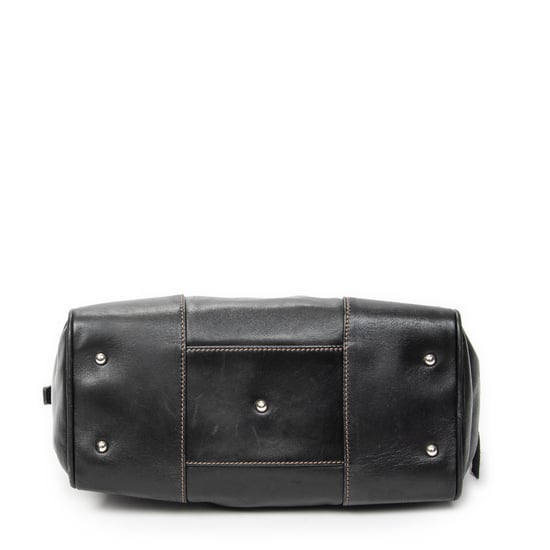 Loewe Vintage Anagram Dome Tote en negro Cuero de ternero - Image 6