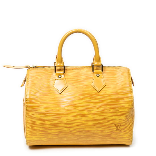 Louis Vuitton Speedy 25 en  amarillo Cuero de ternero - Image 5