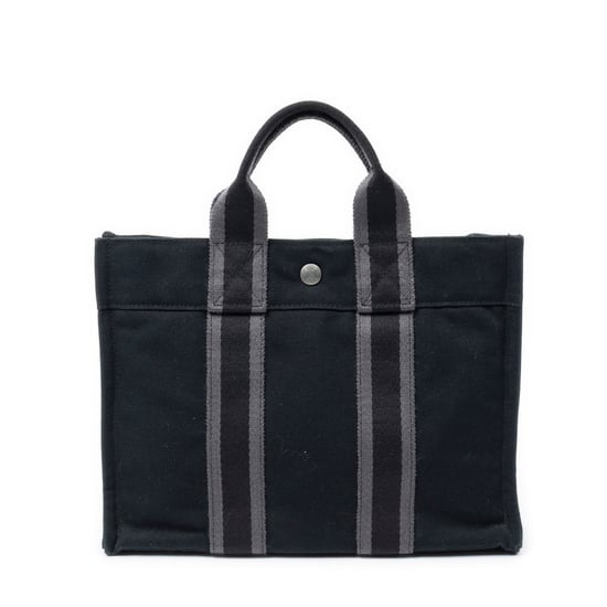 Hermès Fourre Tout PM en  negro Lienzo - Image 5