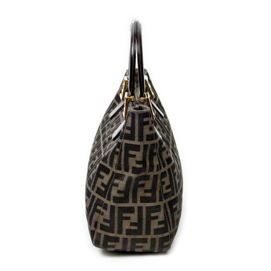 Fendi Small Tote  en  beige Lienzo - Image 3