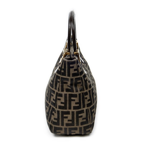 Fendi Small Tote  en  beige Lienzo - Image 4