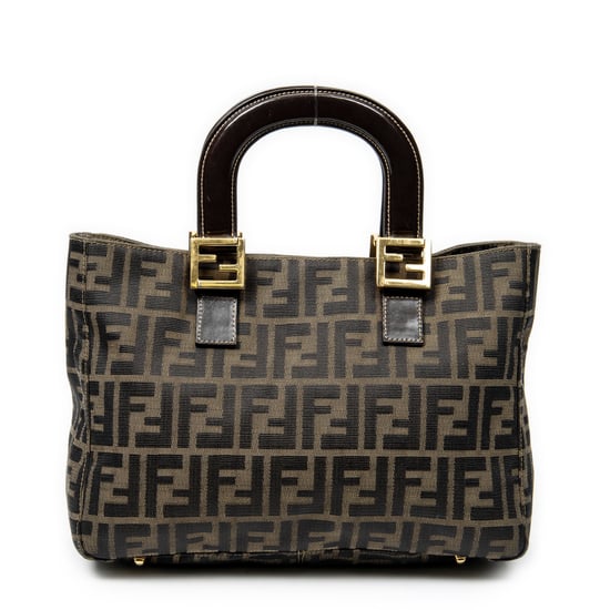 Fendi Small Tote  en  beige Lienzo - Image 5