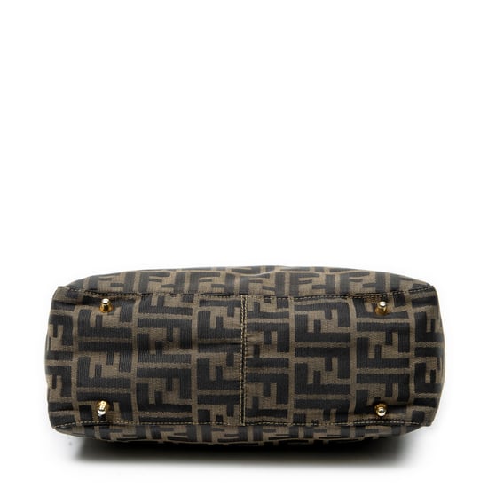 Fendi Small Tote  en  beige Lienzo - Image 6