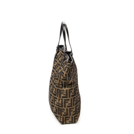 Fendi Vertical Shopping Tote  en  Tan Lienzo - Image 3