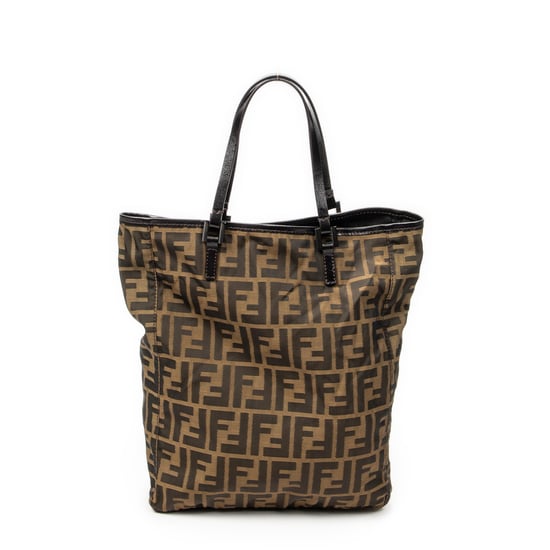 Fendi Vertical Shopping Tote  en  Tan Lienzo - Image 5