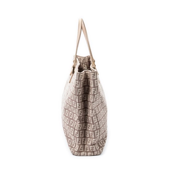 Fendi Small Square Shopping Tote en rosa Lienzo - Image 3