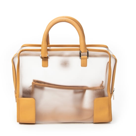 Loewe Vintage Transparent Amazona en Tan Lienzo - Image 5