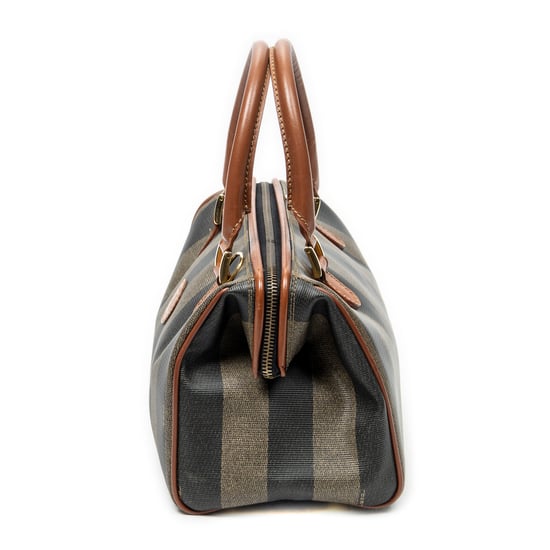 Fendi Small Boston en marrón Lienzo recubierto - Image 3