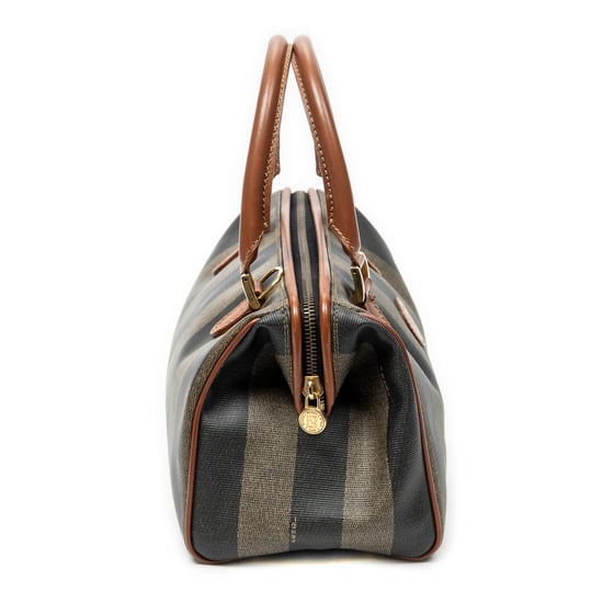 Fendi Small Boston en marrón Lienzo recubierto - Image 4
