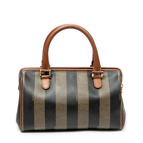 Fendi Small Boston en marrón Lienzo recubierto - Image 5