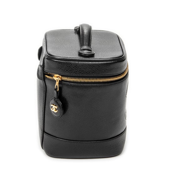 Chanel Timeless Tall Vanity Case en negro Cuero de ternero - Image 4