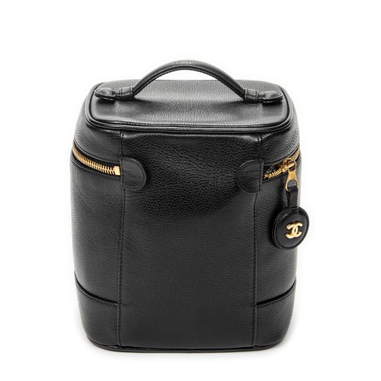 Chanel Timeless Tall Vanity Case en negro Cuero de ternero - Image 5