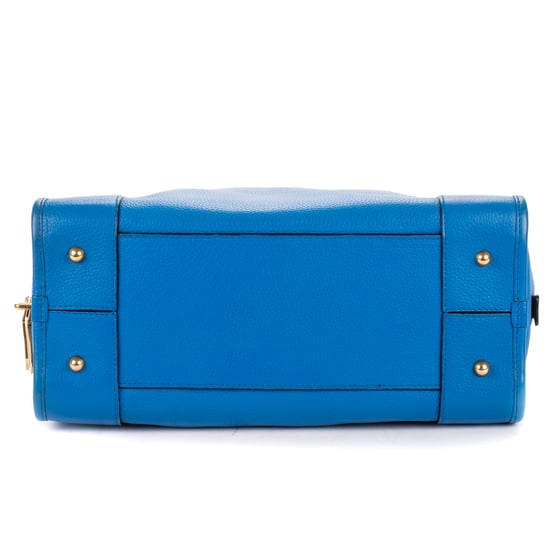 Loewe Amazona Logo Anagram Zip Tote 28 en azul Cuero de ternero - Image 6