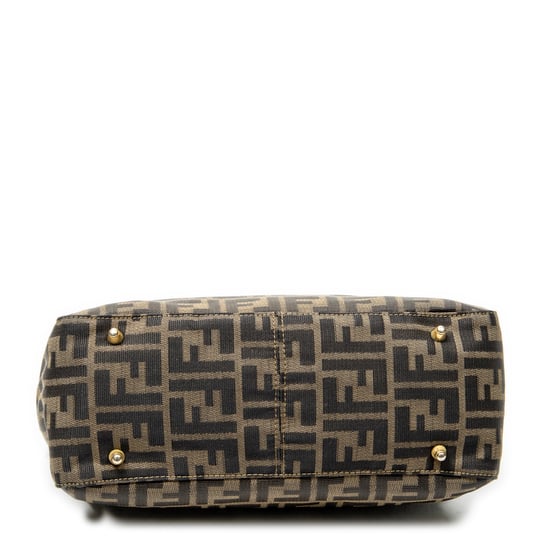 Fendi Small Open Tote en marrón Lienzo - Image 6