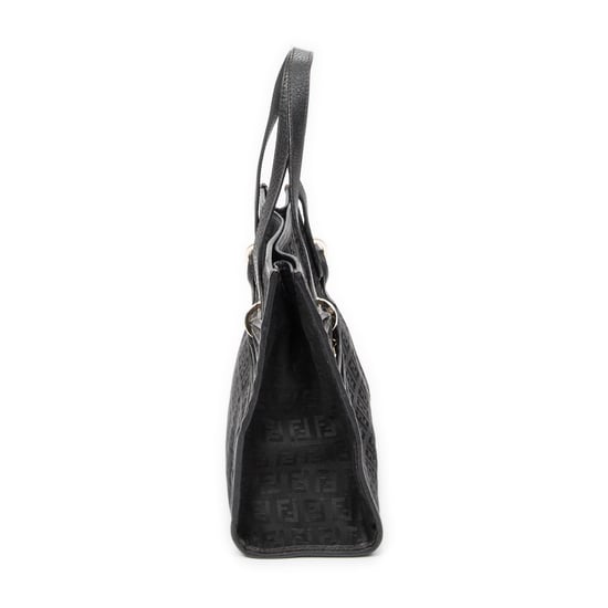 Fendi Mini Shopping Tote en negro Lienzo - Image 4