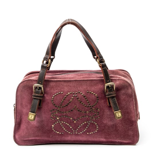 Loewe Studded Amazona 30 en Borgoña Cuero de ternero - Image 1