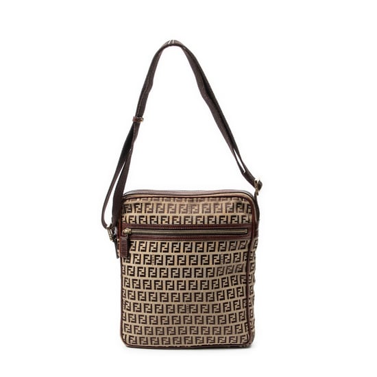 Fendi Messenger Crossbody en marrón Lienzo - Image 1