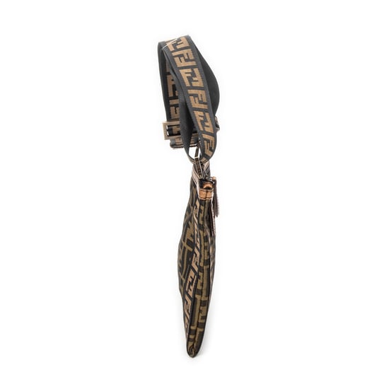 Fendi Square Zip Crossbody en marrón Lienzo - Image 4