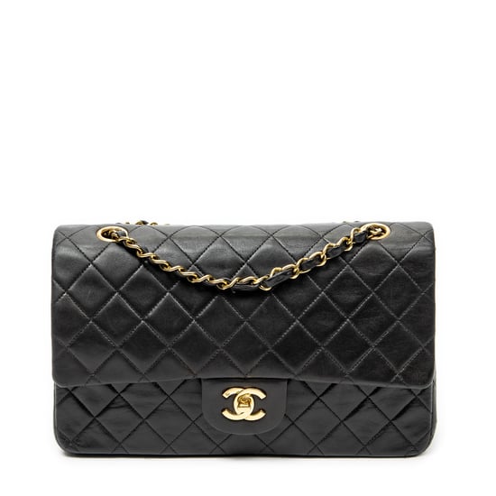 Chanel Classic Double Flap 26 en negro Cuero de ternero - Image 1