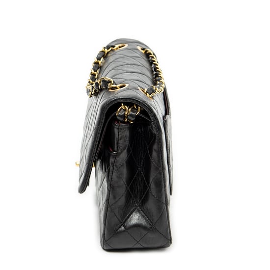 Chanel Classic Double Flap 26 en negro Cuero de ternero - Image 3