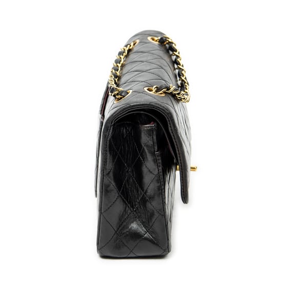Chanel Classic Double Flap 26 en negro Cuero de ternero - Image 4