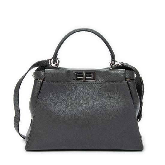 Fendi Medium Peekaboo en gris Cuero de ternero - Image 1