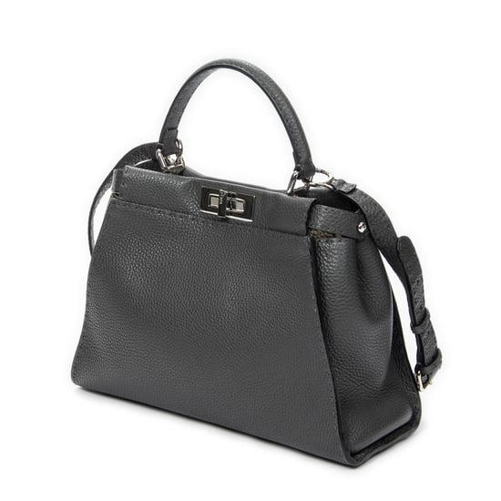 Fendi Medium Peekaboo en gris Cuero de ternero - Image 2