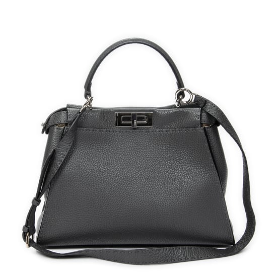 Fendi Medium Peekaboo en gris Cuero de ternero - Image 5