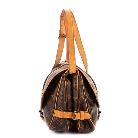 Louis Vuitton Saumur PM en Brown Lienzo recubierto - Image 4