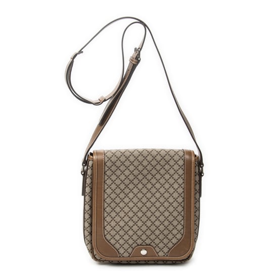 Gucci Snap Flap Crossbody en beige Lienzo recubierto - Image 1