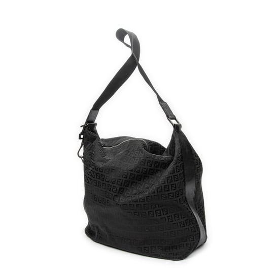 Fendi Large Zip Messenger en negro Lienzo - Image 2