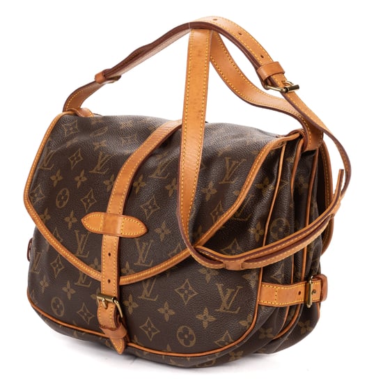 Louis Vuitton Saumur PM en Brown Lienzo recubierto - Image 2