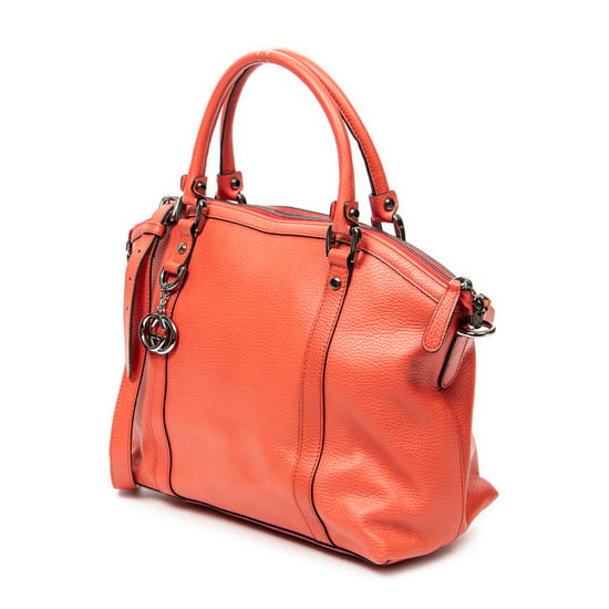 Gucci Medium GG Charm Top Handle en rojo Cuero de ternero - Image 2