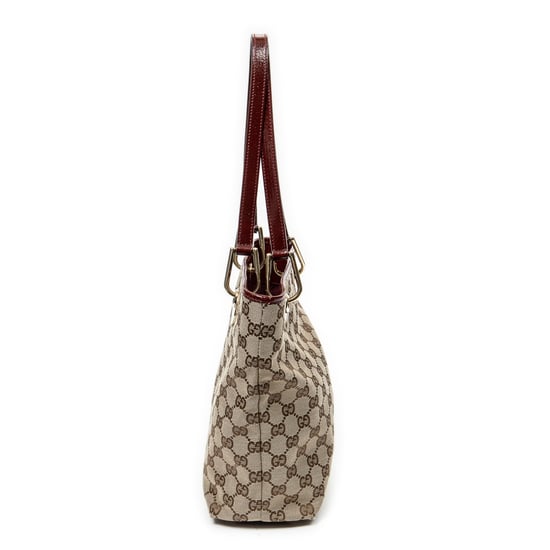 Gucci Small Eclipse Shopping en beige Lienzo - Image 4
