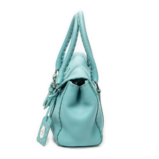 Fendi Mini Linda en azul claro Cuero de ternero - Image 3