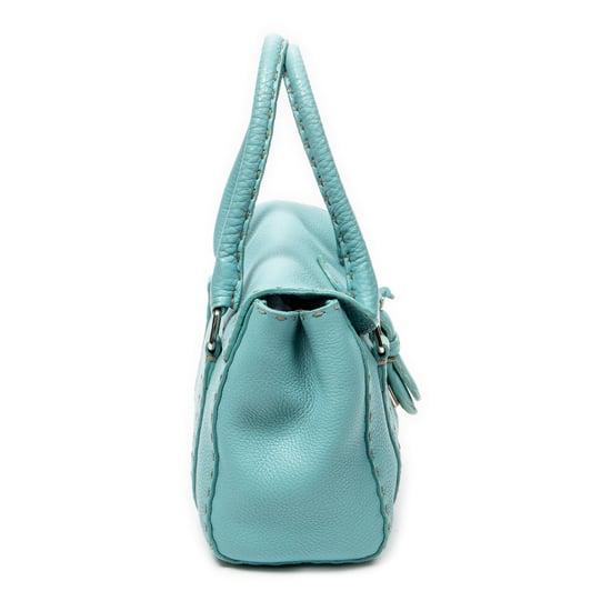 Fendi Mini Linda en azul claro Cuero de ternero - Image 4