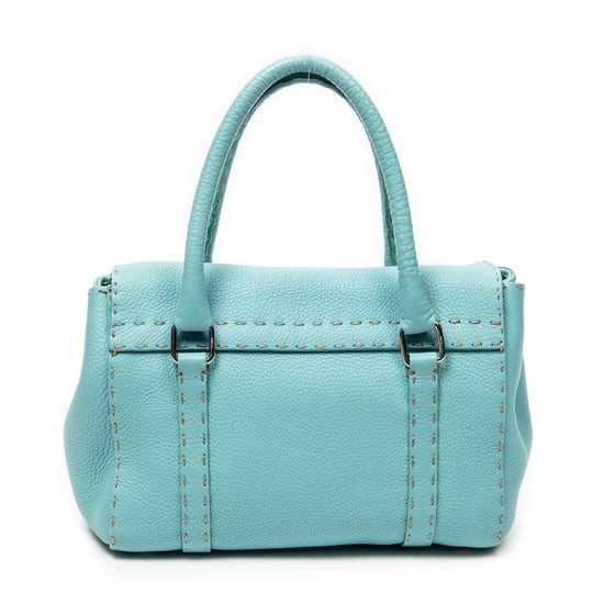 Fendi Mini Linda en azul claro Cuero de ternero - Image 5