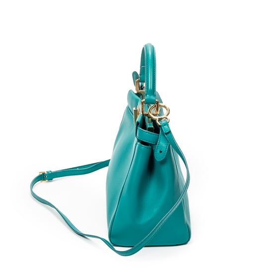 Fendi Mini Peekaboo en Teal Cuero de ternero - Image 4