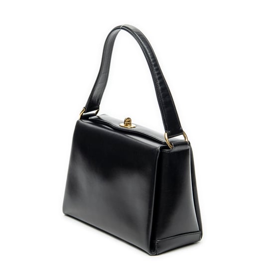 Gucci Vintage Fold Over Top Handle en negro Cuero de ternero - Image 2