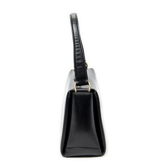 Gucci Vintage Fold Over Top Handle en negro Cuero de ternero - Image 3