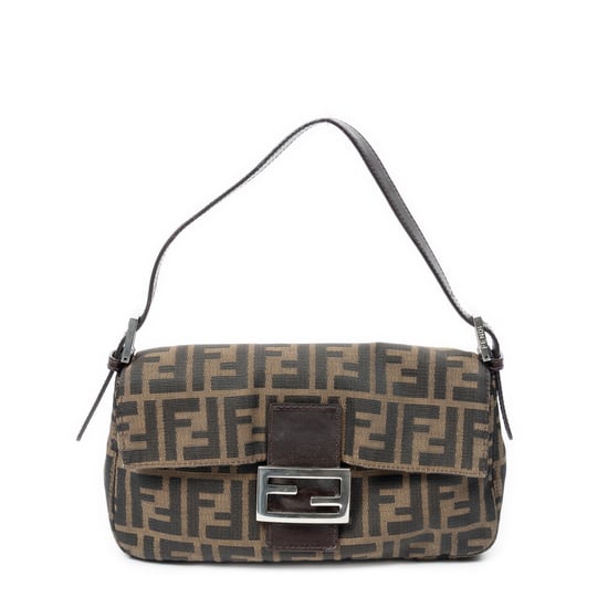 Fendi Baguette en Tan Lienzo - Image 1