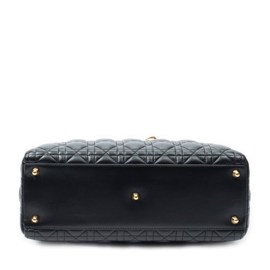 Dior Large Lady Dior Zip en negro Cuero de ternero - Image 6