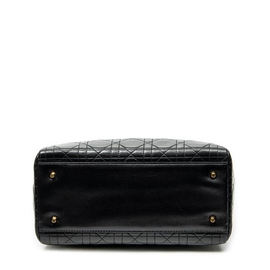 Dior Medium Lady Dior Zip  en  negro Cuero de ternero - Image 6