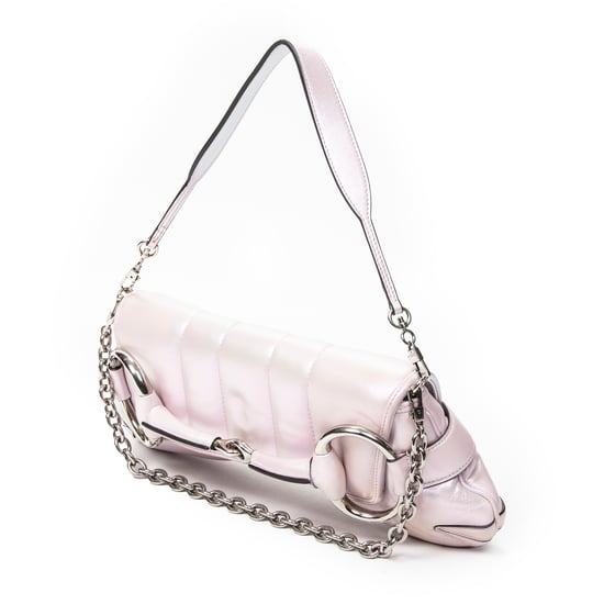 Gucci Medium Horsebit Chain en rosa Cuero de ternero - Image 2