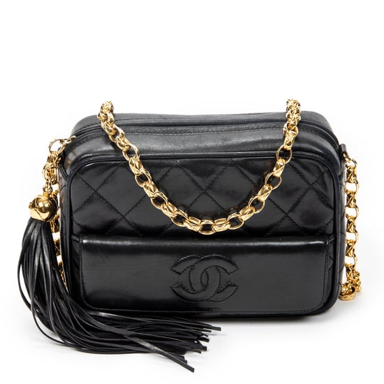 Chanel CC Tassel Camera Crossbody en negro Cuero de ternero - Image 1