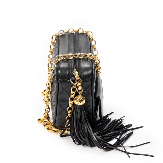 Chanel CC Tassel Camera Crossbody en negro Cuero de ternero - Image 4