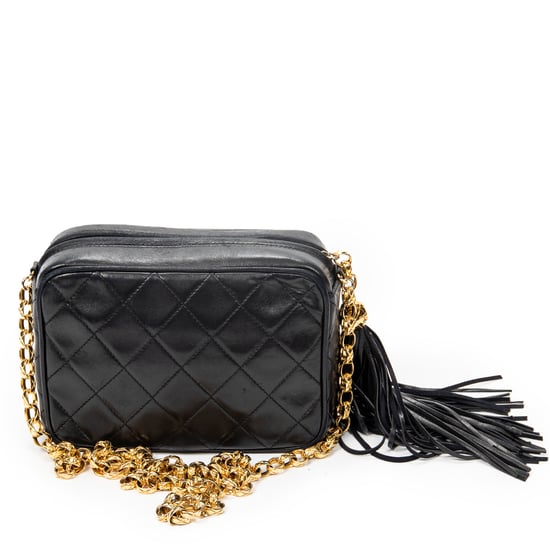 Chanel CC Tassel Camera Crossbody en negro Cuero de ternero - Image 5