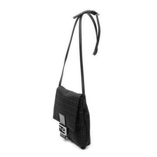 Fendi Small Flap Crossbody en negro Lienzo - Image 2