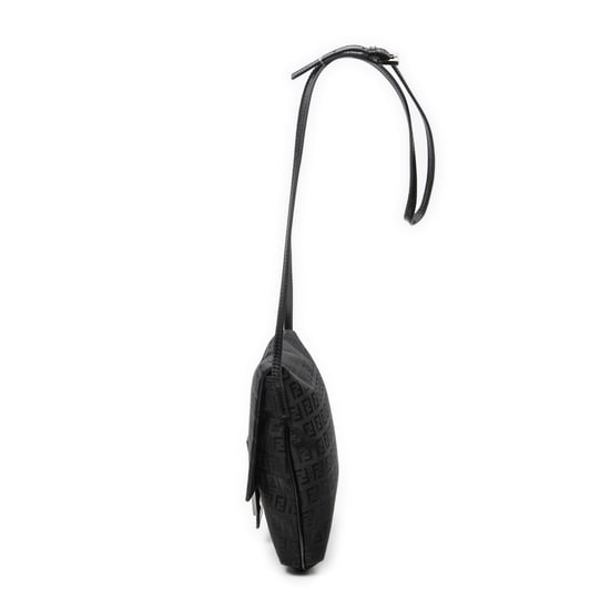 Fendi Small Flap Crossbody en negro Lienzo - Image 3