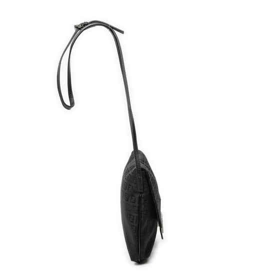 Fendi Small Flap Crossbody en negro Lienzo - Image 4